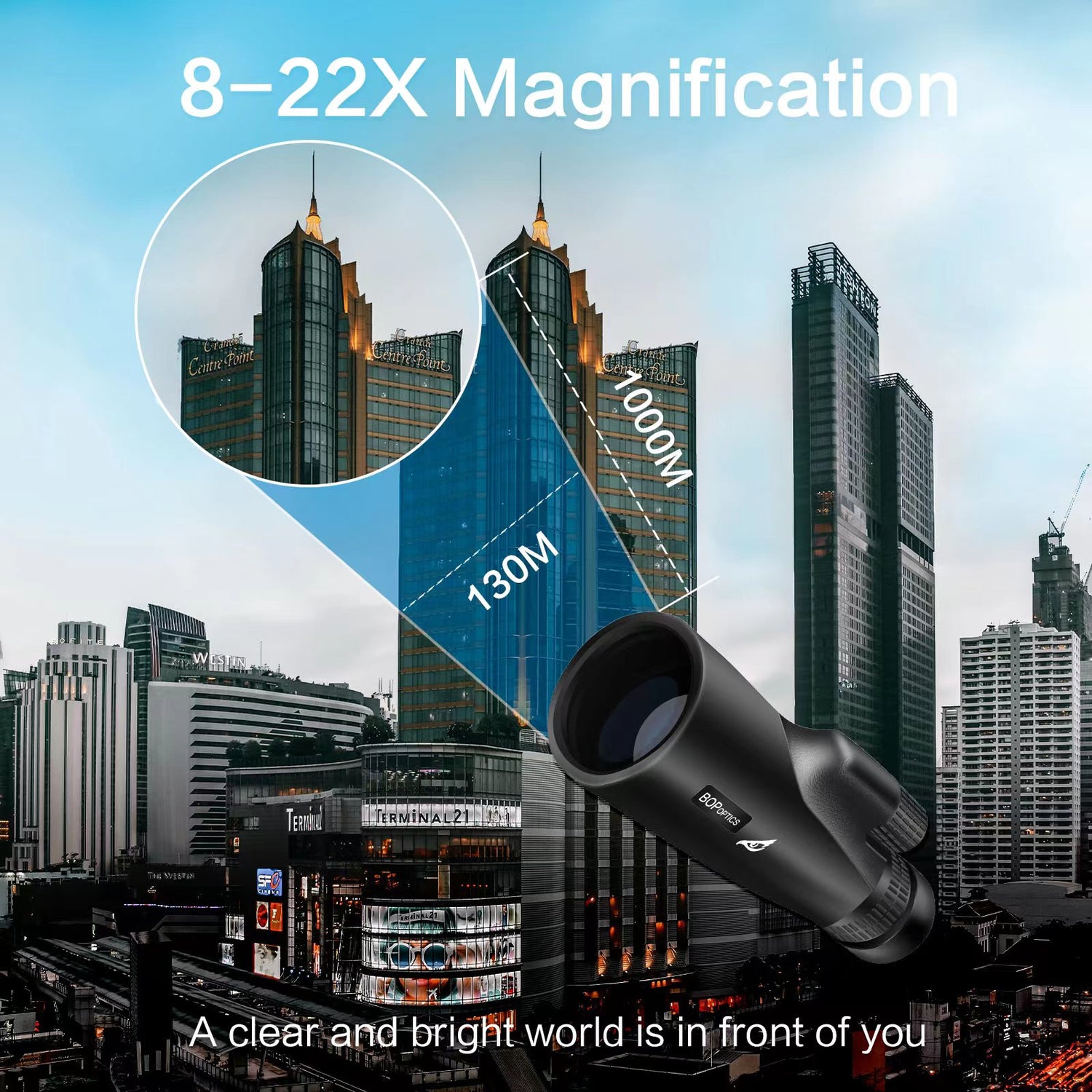 8-22x50 Monocular Telescopes for Adults High Powered
